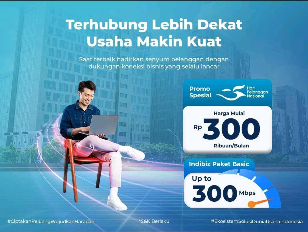Hari Pelanggan Nasional, Telkom Berikan Promo Berlangganan Paket Indibiz