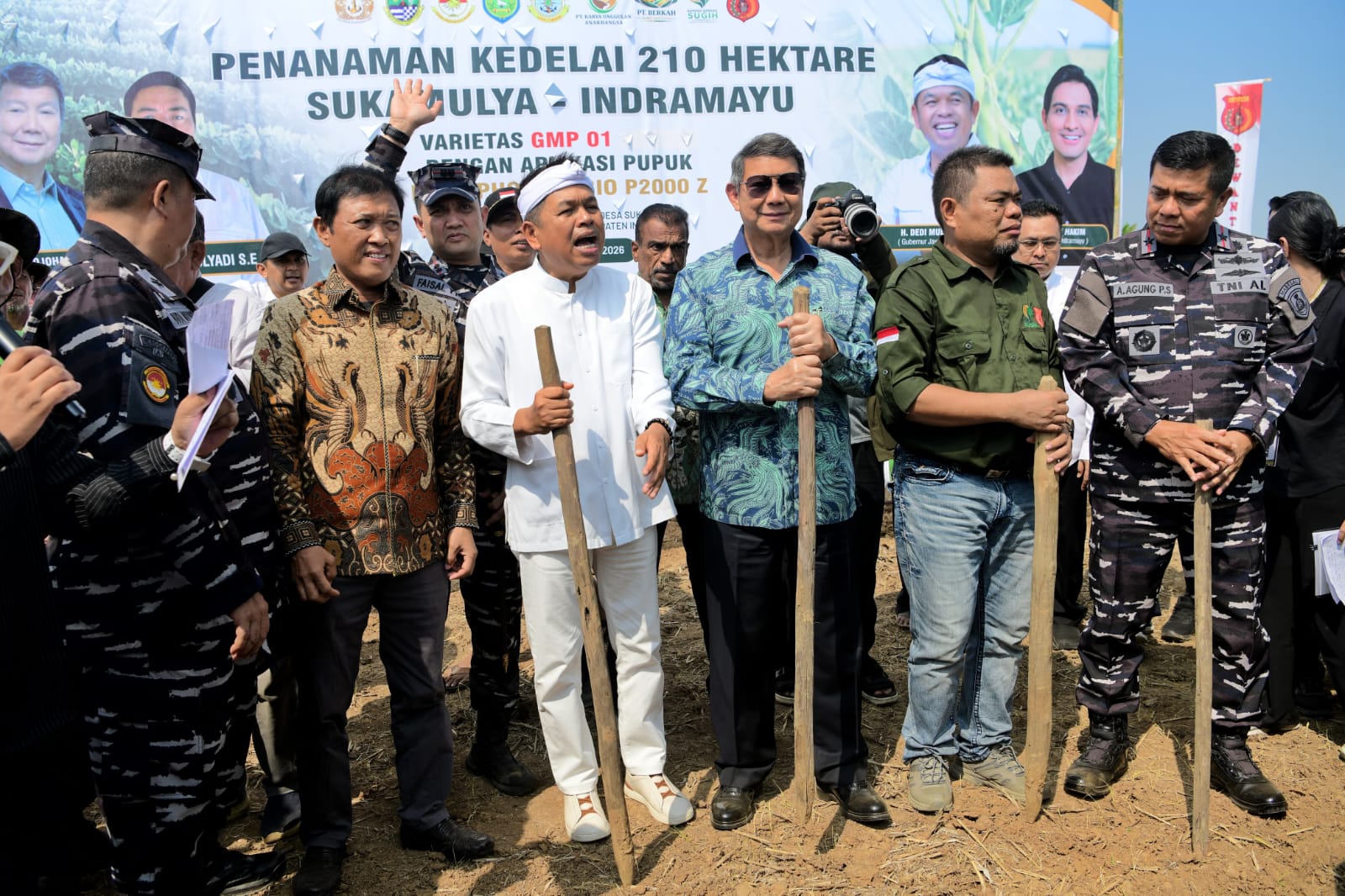Penanaman Kedelai 210 Hektare di Indramayu Resmi Dimulai, Targetkan Indonesia Bebas Impor