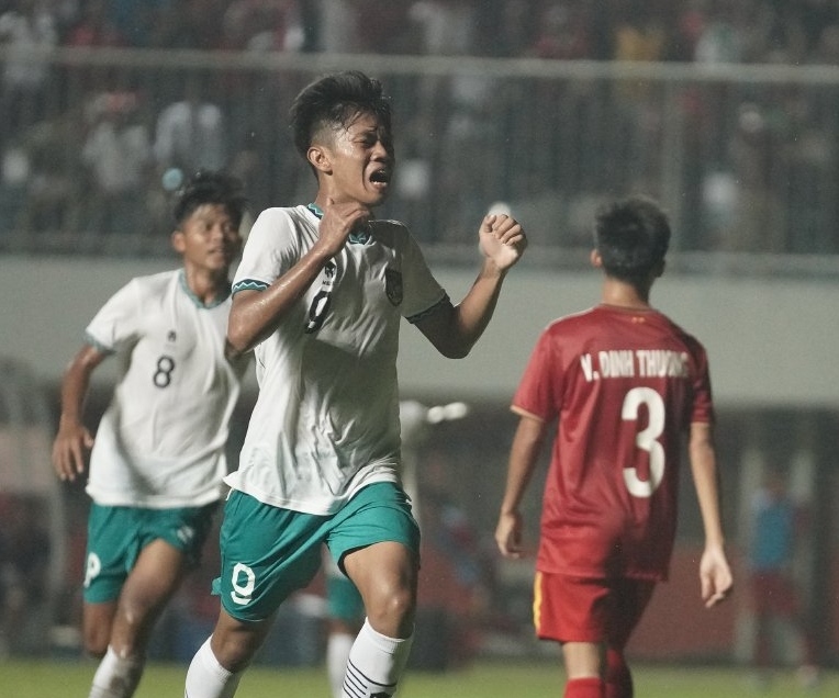 Final Piala AFF U-16, Babak Pertama, Indonesia vs Vietnam Unggul 1-0