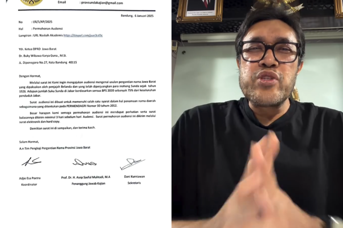 Viral Perubahan Nama Jawa Barat Jadi Tatar Sunda, Simak Penjelasan Lengkap Ono Surono