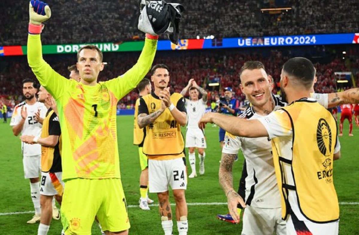 Jerman Singkirkan Denmark dari EURO 2024, Diwarnai Badai Petir dan Atap Bocor