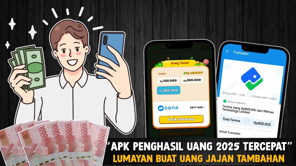 Cuma Modal HP, Aplikasi Penghasil Dana 2025 Ini Bisa Hasilkan Rp800 Ribu Tanpa Misi Ribet ke E-Wallet