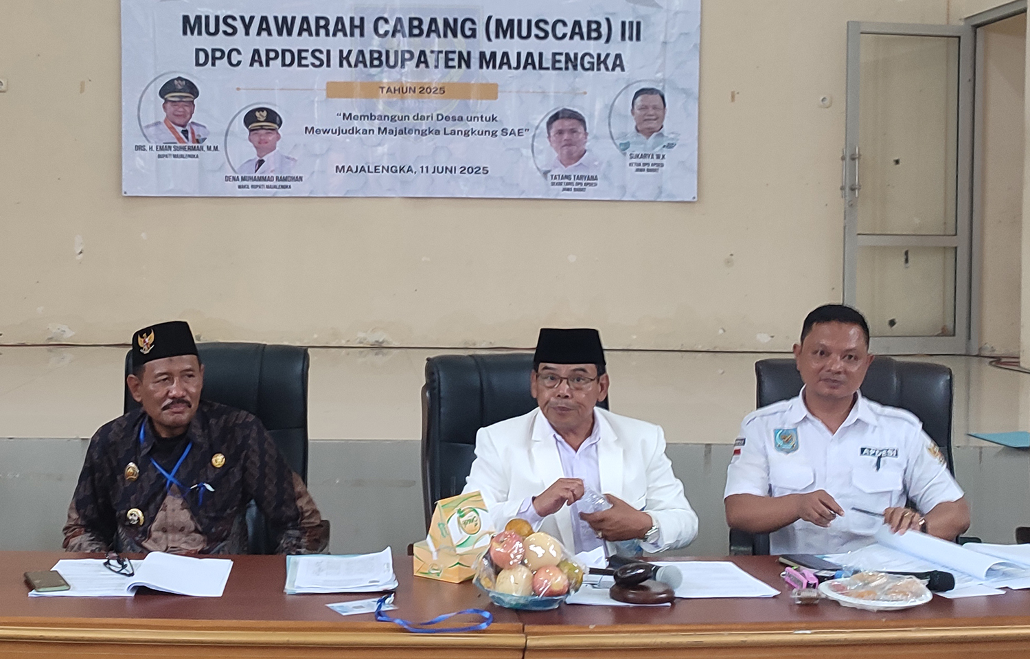 Kesalahan Teknis, Muscab III DPC Apdesi Majalengka Berakhir Deadlock