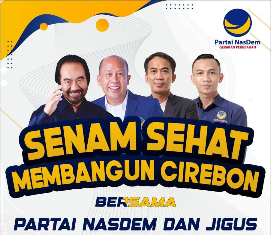 Wujudkan Politik yang Menggembirakan, Partai NasDem Kabupaten Cirebon Gelar Senam Sehat