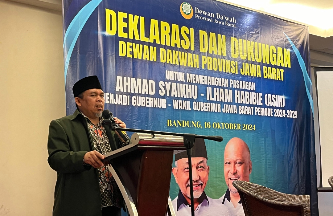 Deklarasi Dukungan, DDII Jabar Siap Kawal Kemenangan ASIH di Pilkada 2024