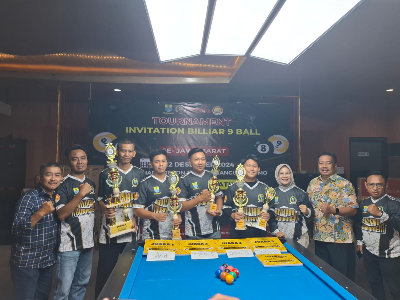 Rahmat Juara Turnamen Biliar Invitation 9 Ball se-Jabar di Kota Cirebon