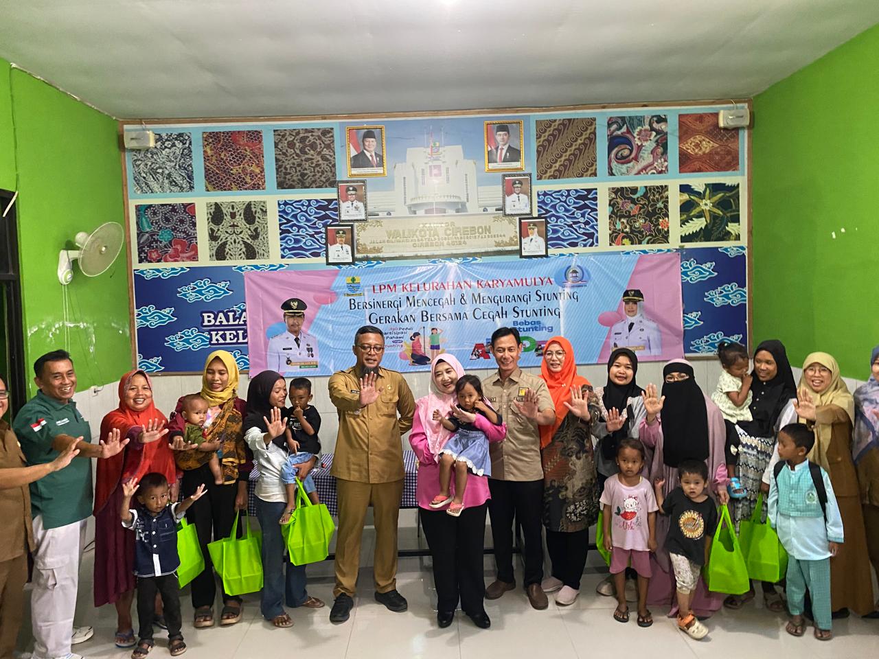 Wakil Walikota Kembali Intervensi  Penanggulangan Stunting di Kelurahan Karya Mulya 