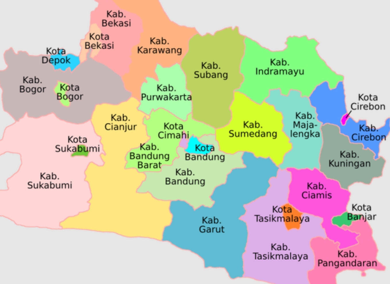 Selain Cirebon Timur, Ini 9 Calon Kabupaten Baru di Jawa Barat, Ada Idramayu Barat