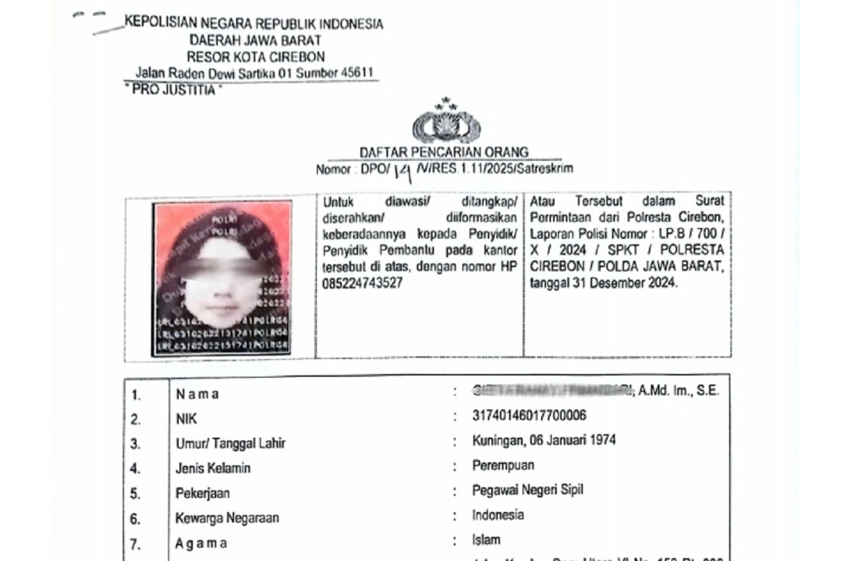 Oknum Pegawai Imigrasi Cirebon Buronan Kasus Penipuan dan Penggelapan, Korban Rugi Rp340 Juta