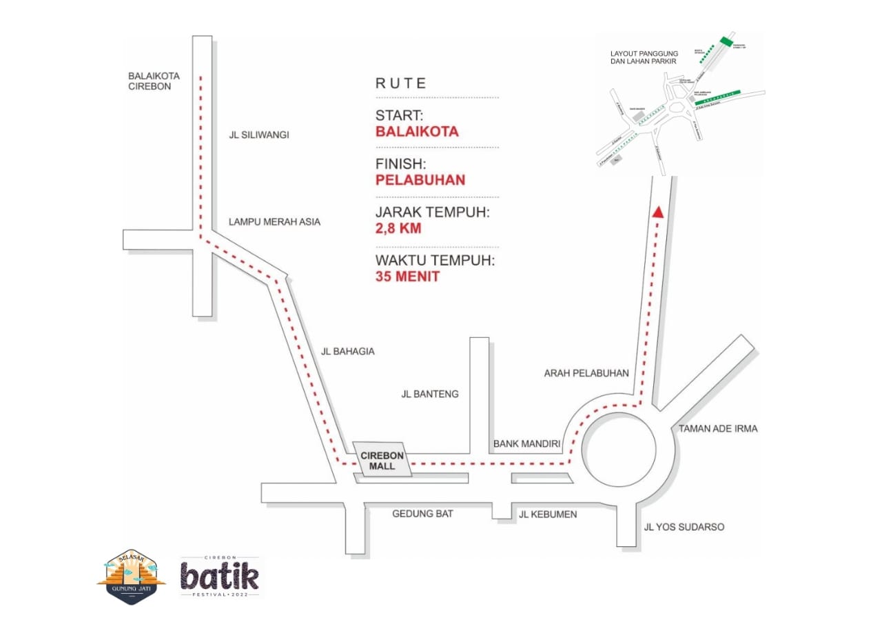 Jadwal, Rute dan Lokasi Start Jalan Sehati Berbatik, Jangan Lupa Pakai Batik Ya