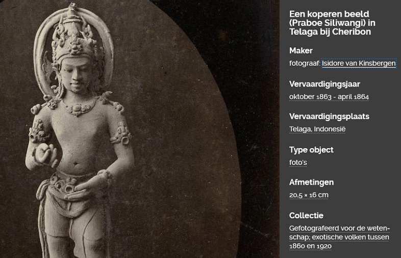 Poto Prabu Siliwangi Ada di Museum Belanda, Seperti Ini Wajah Aslinya?