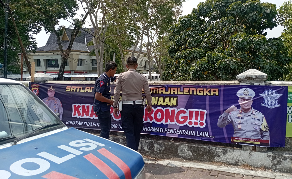 Polisi Majalengka Belum Selesai Memburu Pengendara Motor Knalpot Brong