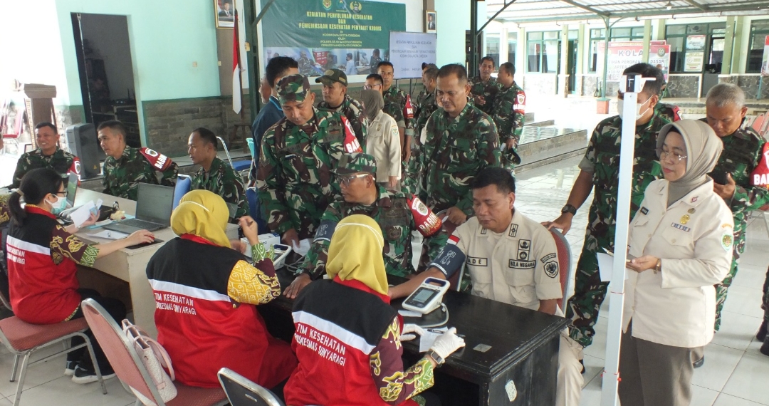 Korem 063 SGJ Gelar Skrining Penyakit Kronis di Kodim 0614 Kota Cirebon, Nih Hasilnya