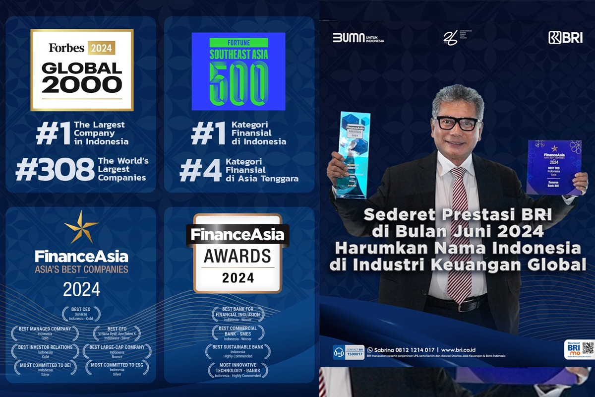 Harumkan Nama Indonesia di Industri Keuangan Global, Ini Sederet Penghargaan Internasional yang Diperoleh BRI 