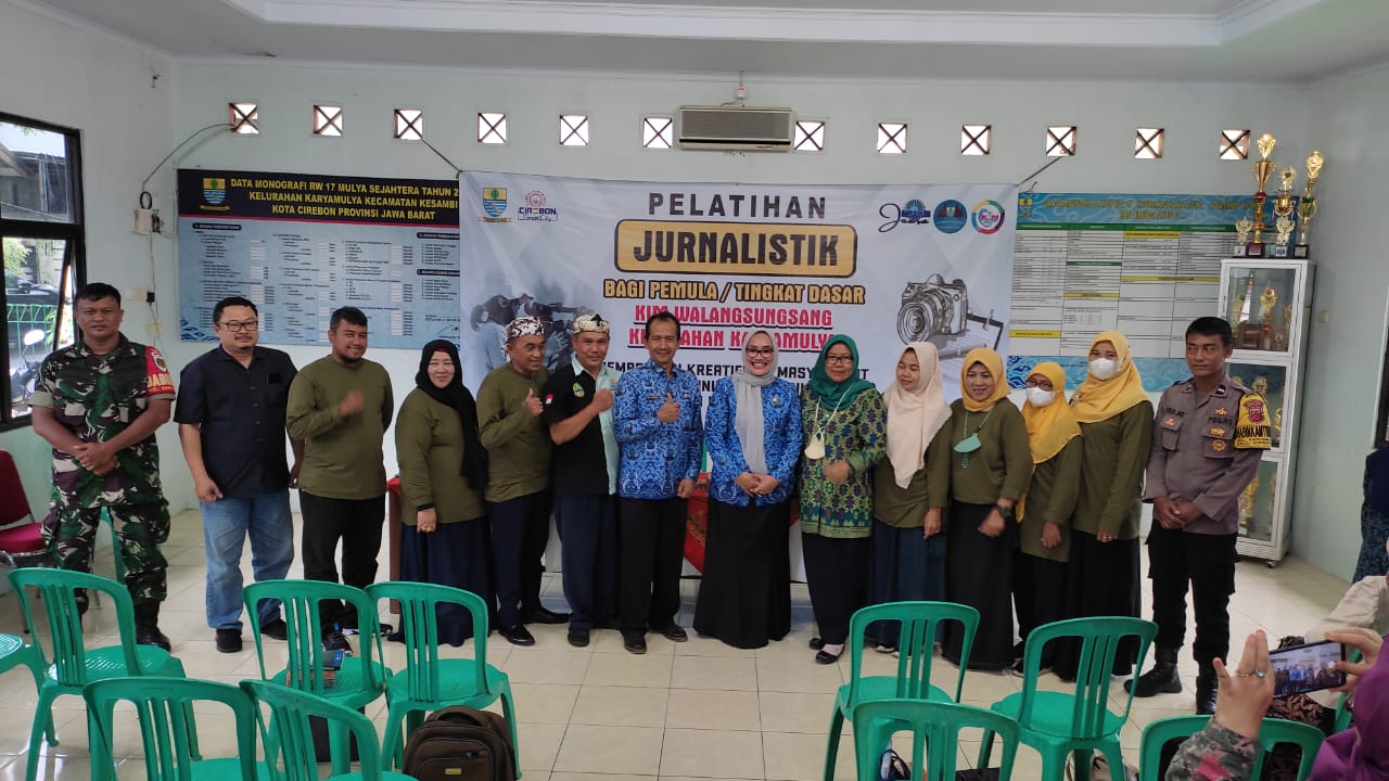 Belajar Memahami Ilmu Jurnalistik, 80 Warga Kelurahan Karyamulya Diberi Pelatihan
