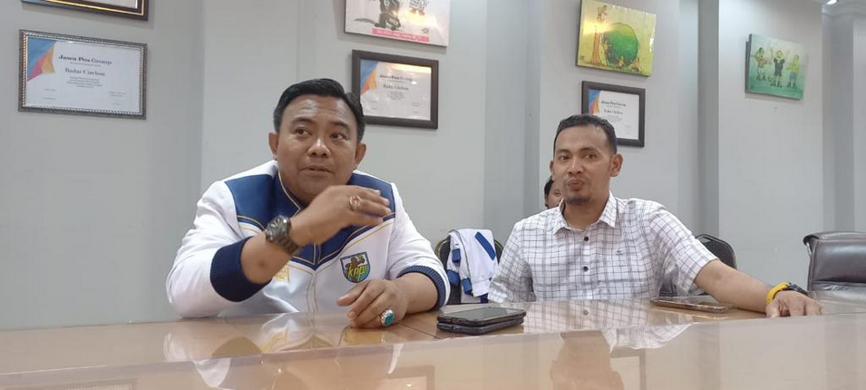 Di Graha Pena Radar Cirebon, Haris Pertama Bicara Kubu-kubuan di KNPI dan Pilpres 2024 