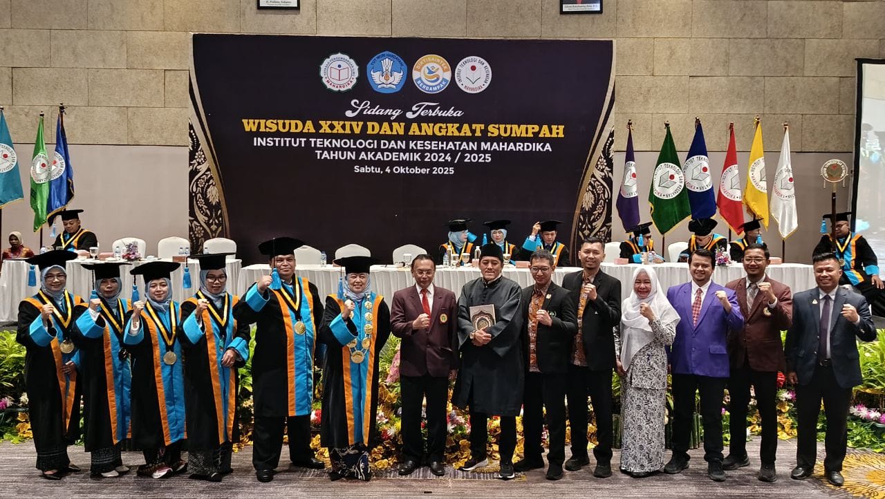 Istitut Teknologi dan Kesehatan Mahardika Cirebon Gelar Wisuda ke XXIV