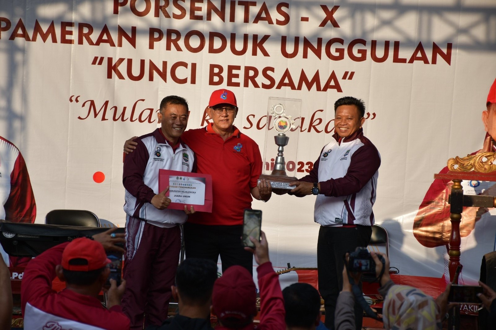 Kabupaten Majalengka Juara Umum Porsenitas ke-X Kunci Bersama Jabar-Jateng