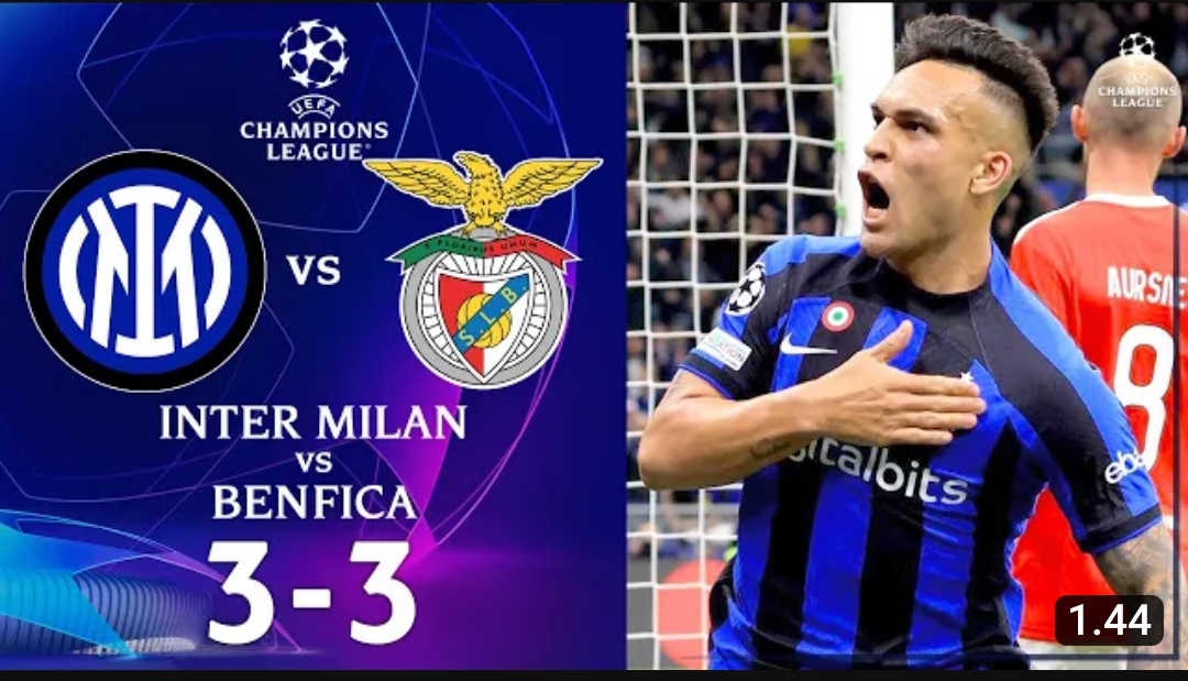 Singkirkan Benfica, Inter Susul AC Milan ke Semifinal Liga Champions