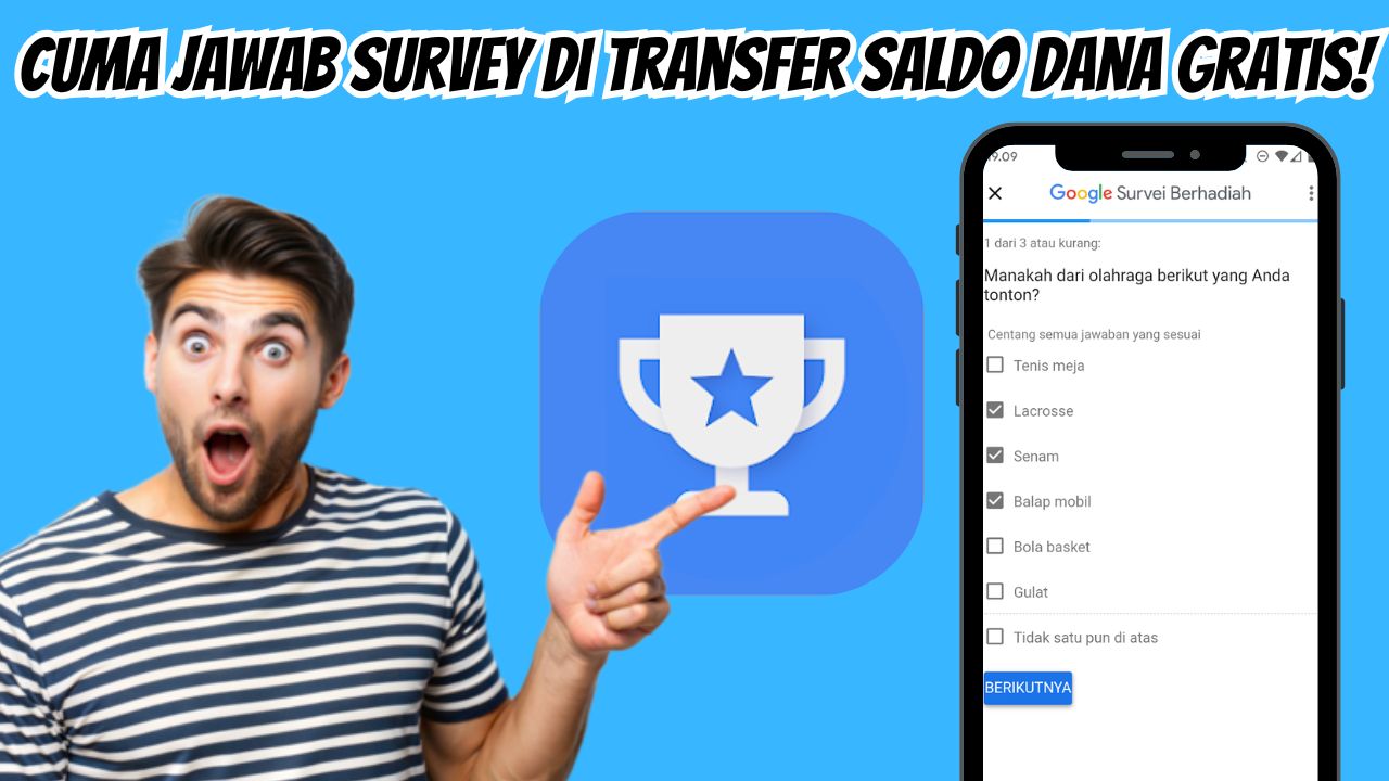 Resmi Dari Google, Cuma Modal Isi Survey Bisa Dapat Saldo Dana Gratis Rp50.000! Unduh Disini