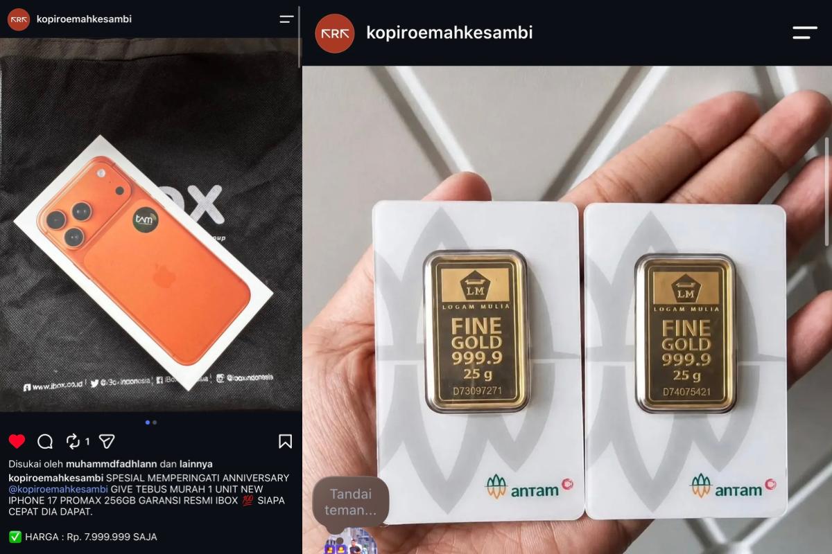 Hati-hati, Akun Kopi Roemah Kesambi Kena Hack, Jangan Klik Link!