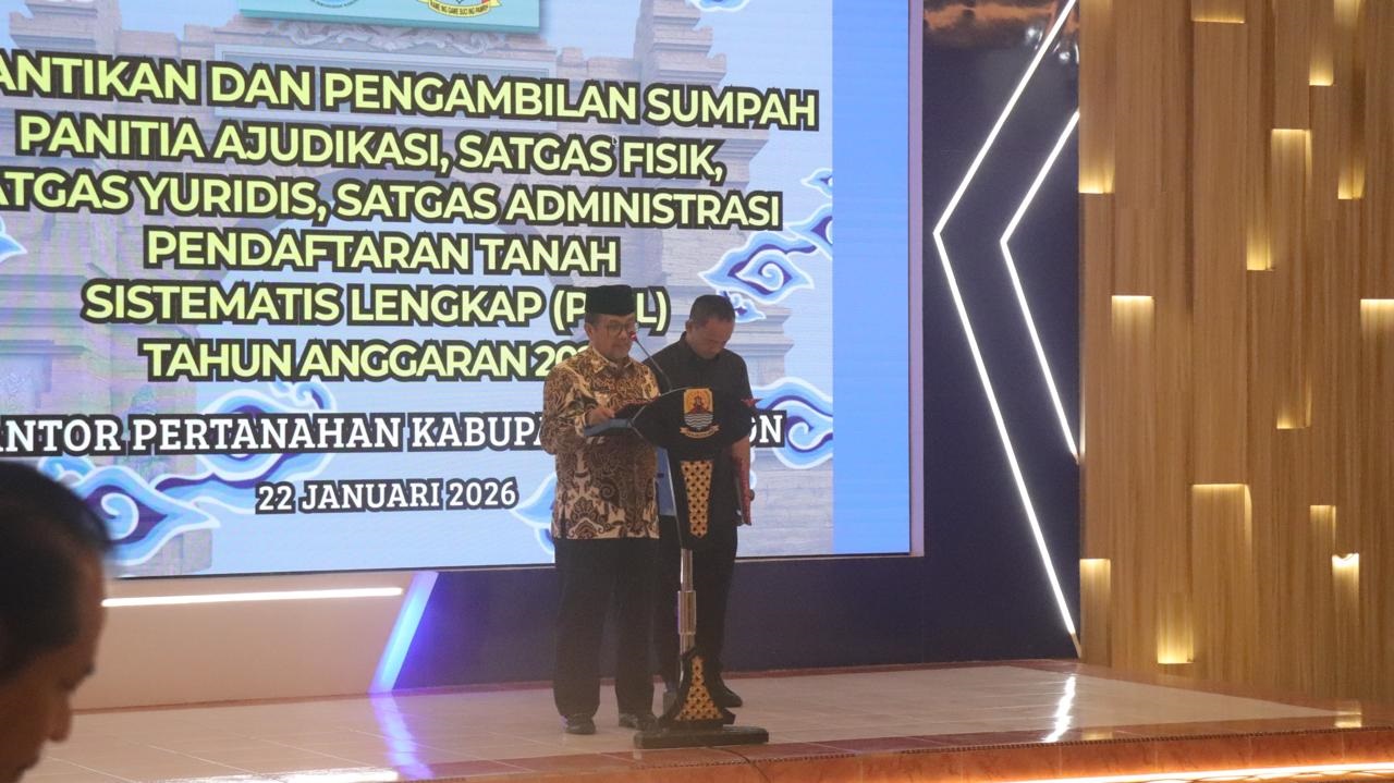 Bupati Imron Tegaskan Sertifikasi PTSL untuk Rumah dan Tempat Ibadah di Cirebon