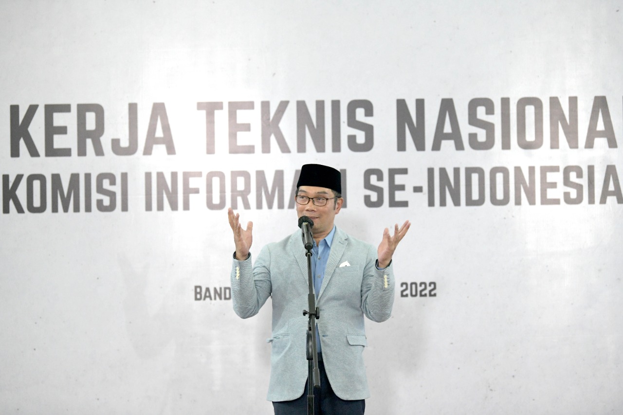 Jawa Barat Tuan Rumah Rakernis KI se- Indonesia, Ridwan Kamil: Mari Berinovasi untuk Demokrasi