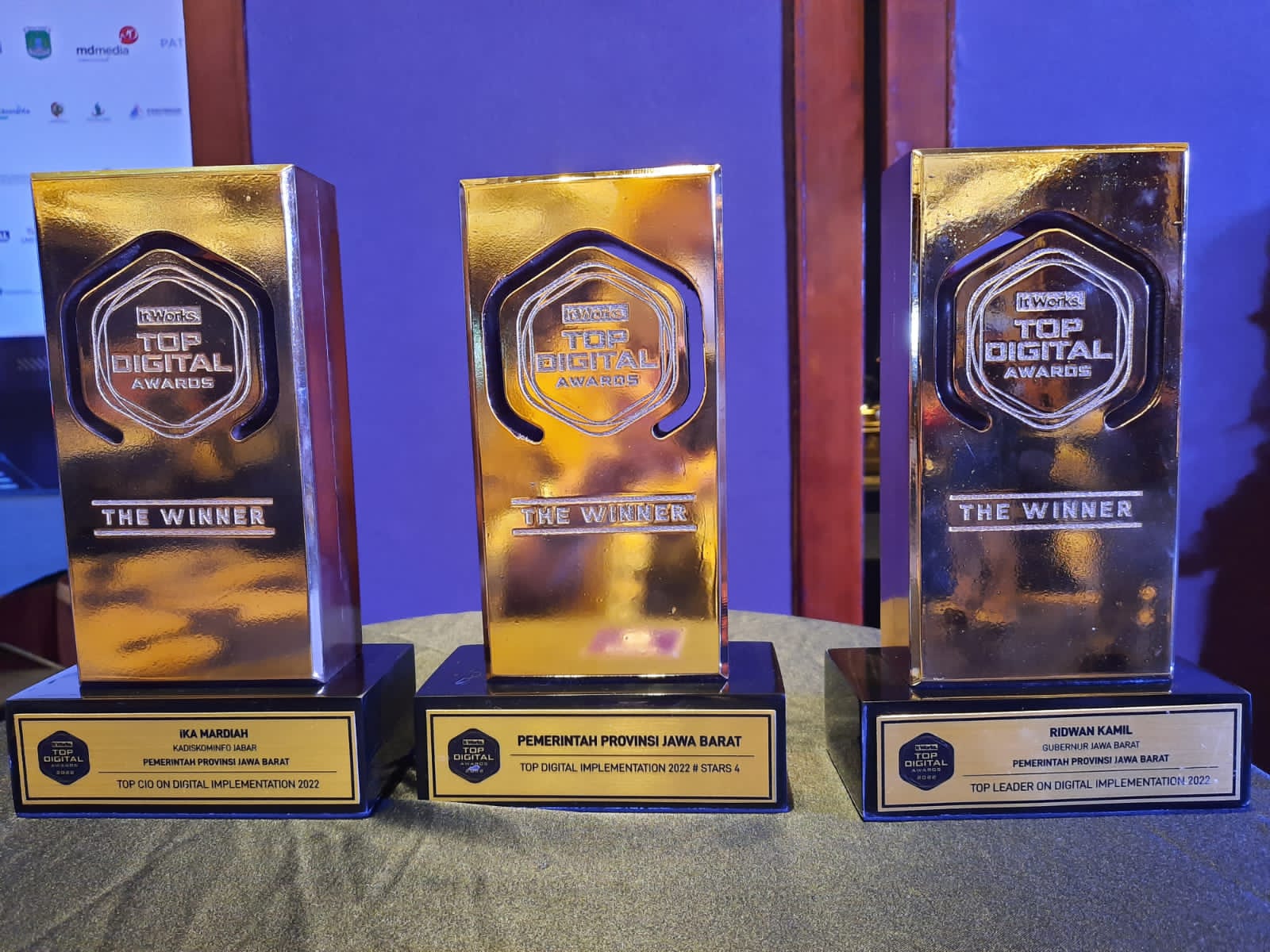 Keren! Jawa Barat Raih Tiga Penghargaan Top Digital Awards 2022