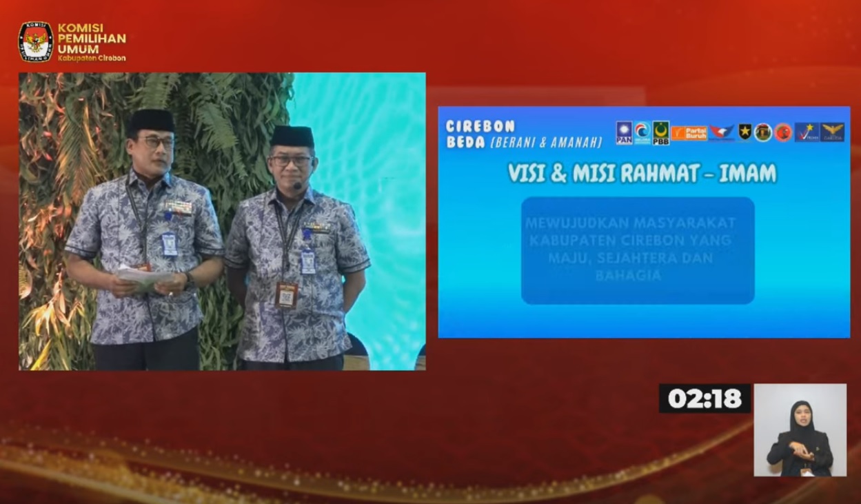 Debat Pertama Calon Bupati - Calon Wakil Bupati Cirebon, Rachmat Hidayat: Perlu Check Up Pemerintahan