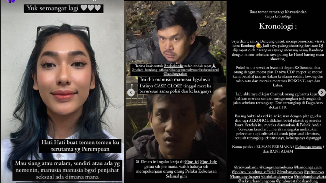 Model Amalia Tambunan Jadi Korban Pelecehan Seksual, Bokong Diremas dari Samping, Pelaku Acungkan Jari Tengah