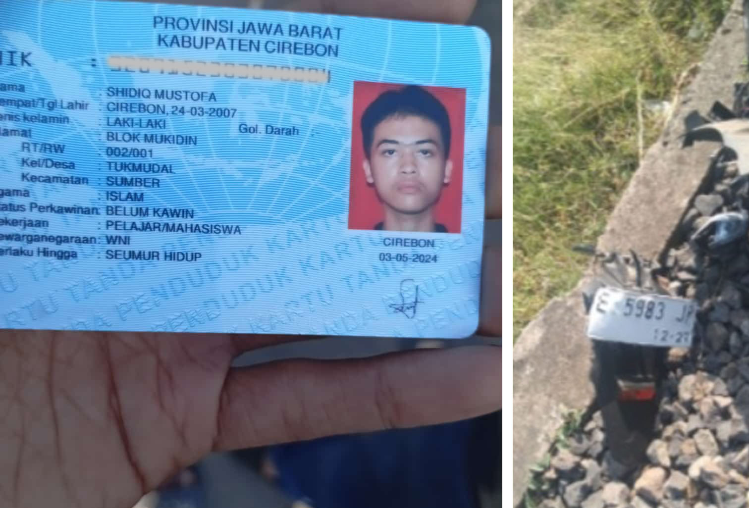 2 Pelajar Tertemper Kereta Api di Perlintasan Mundu, 1 Korban Warga Sumber