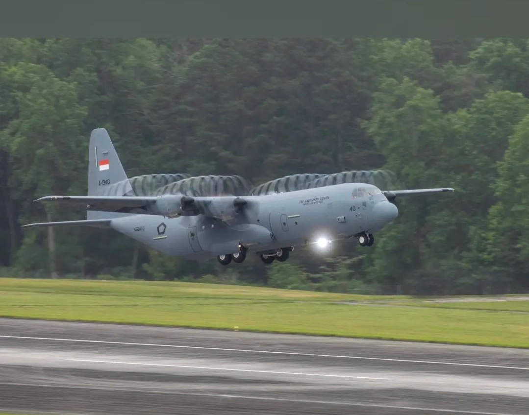 Hore! Pesawat Kedua C-130J Super Hercules Pesanan Kemenhan Tiba di Jakarta