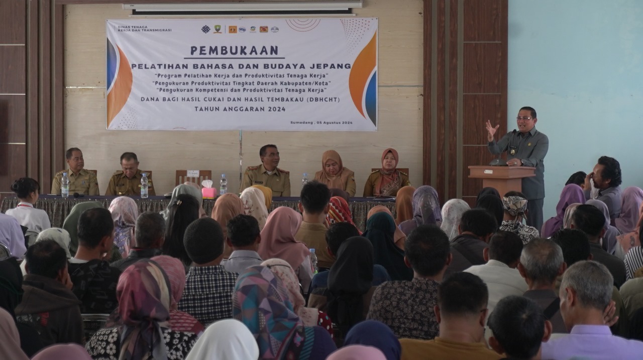 120 Peserta Pelatihan Kerja Asal Sumedang Digembleng Bahasa dan Budaya Jepang