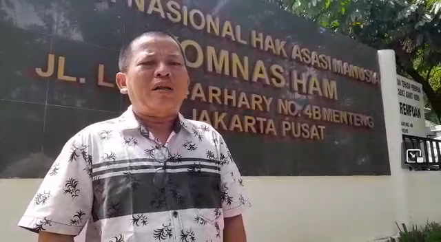 Cari Aman, Jurnalis Lampung Tersangka Perusak Pohon Pisang, Bermalam di Komnas HAM