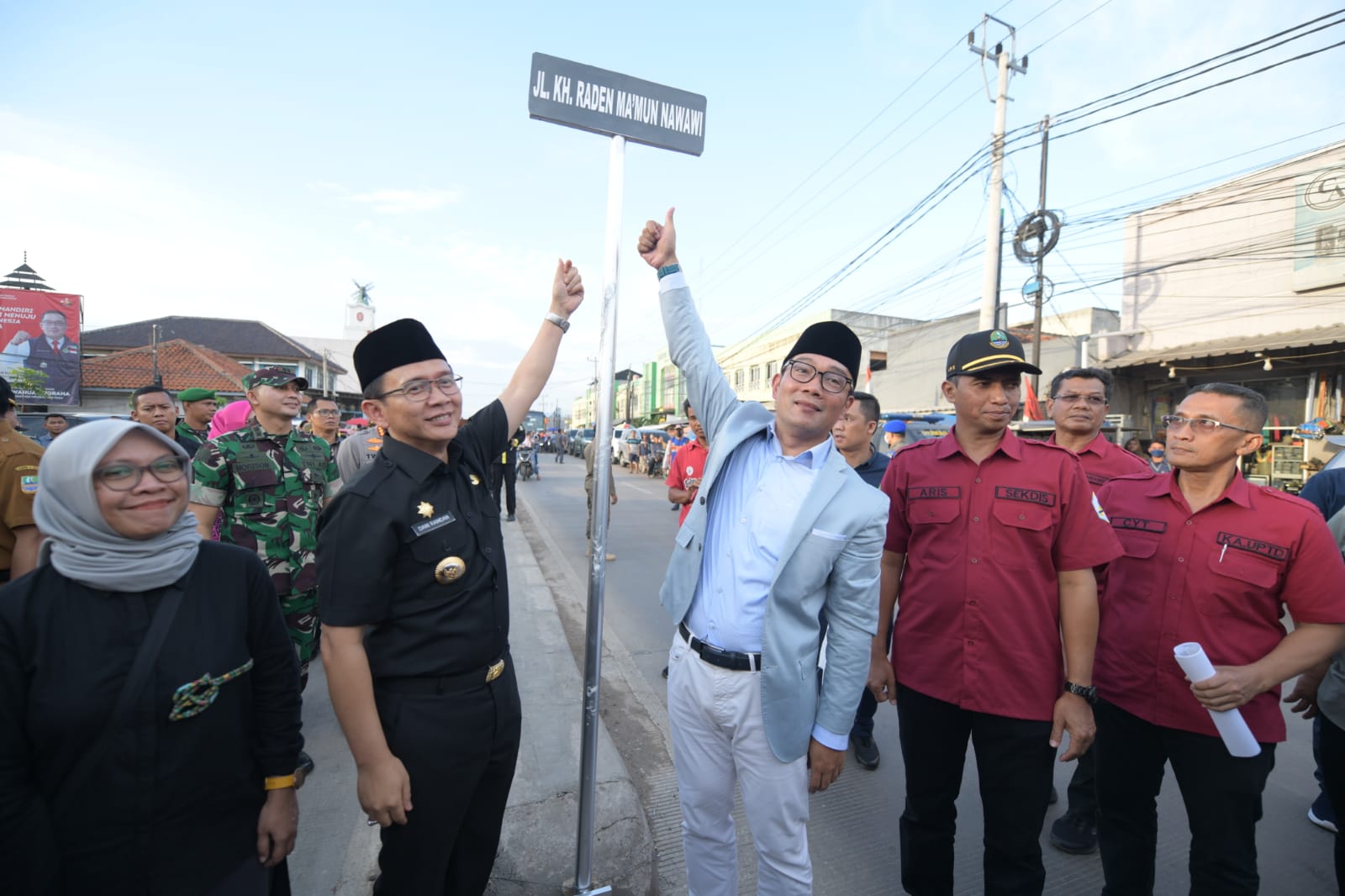 KH R Ma'mun Nawawi Diabadikan Menjadi Nama Jalan Provinsi Penghubung Cibarusah-Cikarang Bekasi