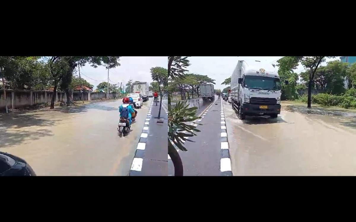 Jalan Pantura Cirebon Masih Digenangi Air, Begini Kondisi Lalu Lintas Menuju Jawa 