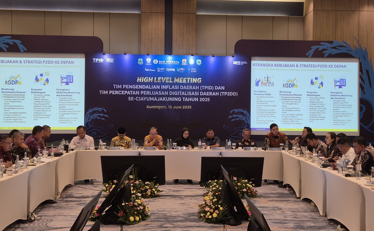 High Level Meeting Dihadiri Para Kepala Daerah Ciayumajakuning, Bahas Inflasi dan Digitalisasi Ekonomi