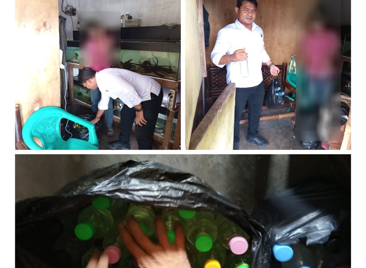 Polisi Gencar Razia Pekat Selama Ramadan, Puluhan Botol Miras Disita di Cirebon