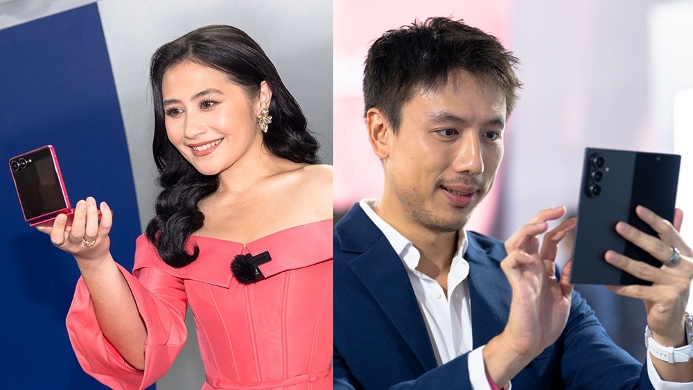 Begini Testimoni Prilly Latuconsina dan Andy Garcia Tentang HP Lipat Samsung