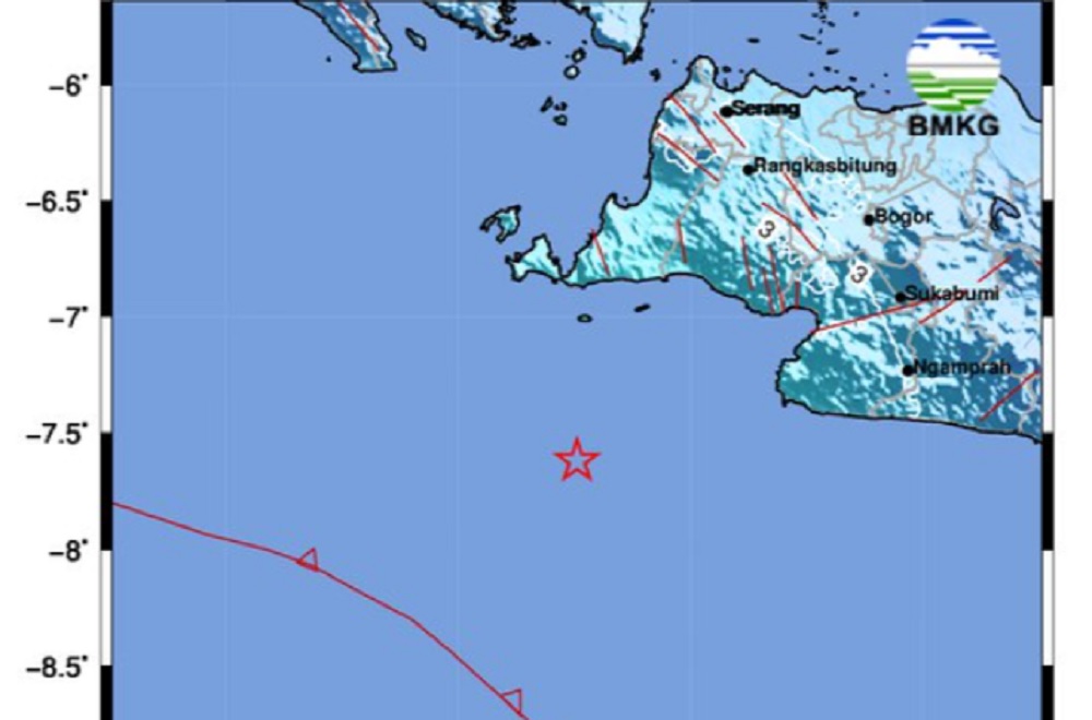 Tepat di HUT RI Gempa Bumi Tektonik 5,7 M Menggunjang Samudera Hindia Banten, BMKG: Tidak Berpotensi Tsunami