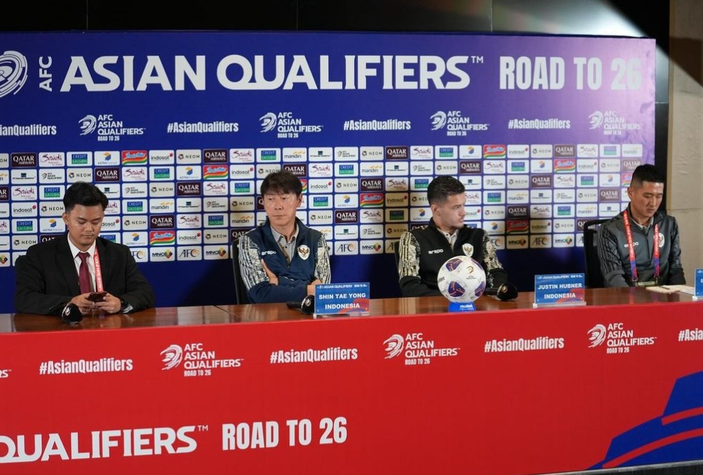 Shin Tae-yong dan Justin Hubner Menyatakan Tak Gentar Hadapi Australia