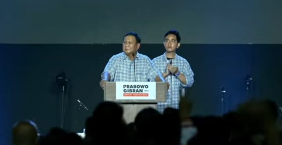 Hasil Quick Count Menang, Prabowo-Gibran Diteriaki Oleh Pendukungnya: Presiden, Presiden, Presiden