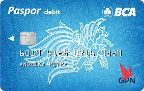 Kartu Debit Paspor BCA GPN Blue