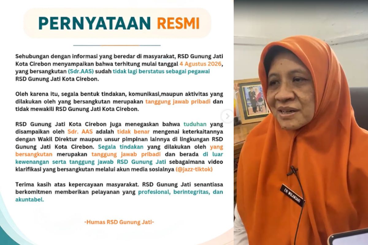 Bermasalah Sejak 2024, Oknum Sekuriti RSD Gunung Jati Diberhentikan Secara Tidak Hormat