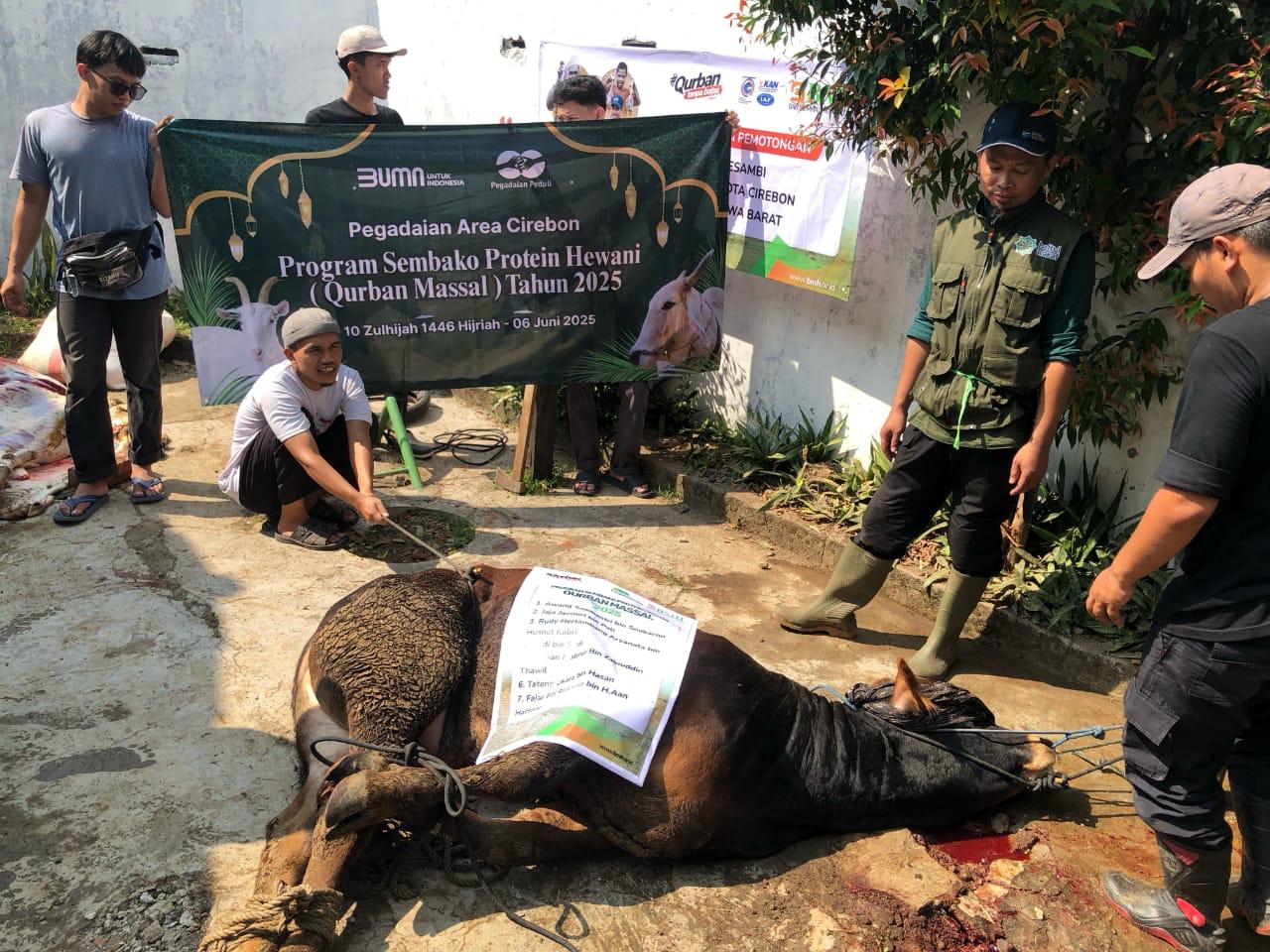 Pegadaian Gandeng BMH Salurkan Hewan Kurban