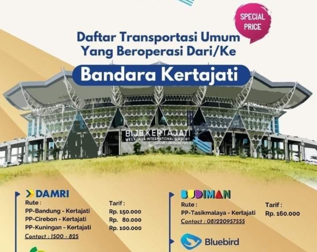 WADUH! Tarif Angkutan Bandung - Soetta Lebih Murah dari Bandung - Bandara Kertajati