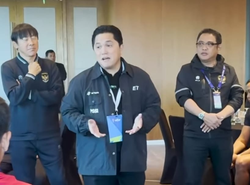 Inilah Kata-kata Erick Thohir yang Membakar Semangat Skuad Garuda Jelang Laga Indonesia vs Jepang