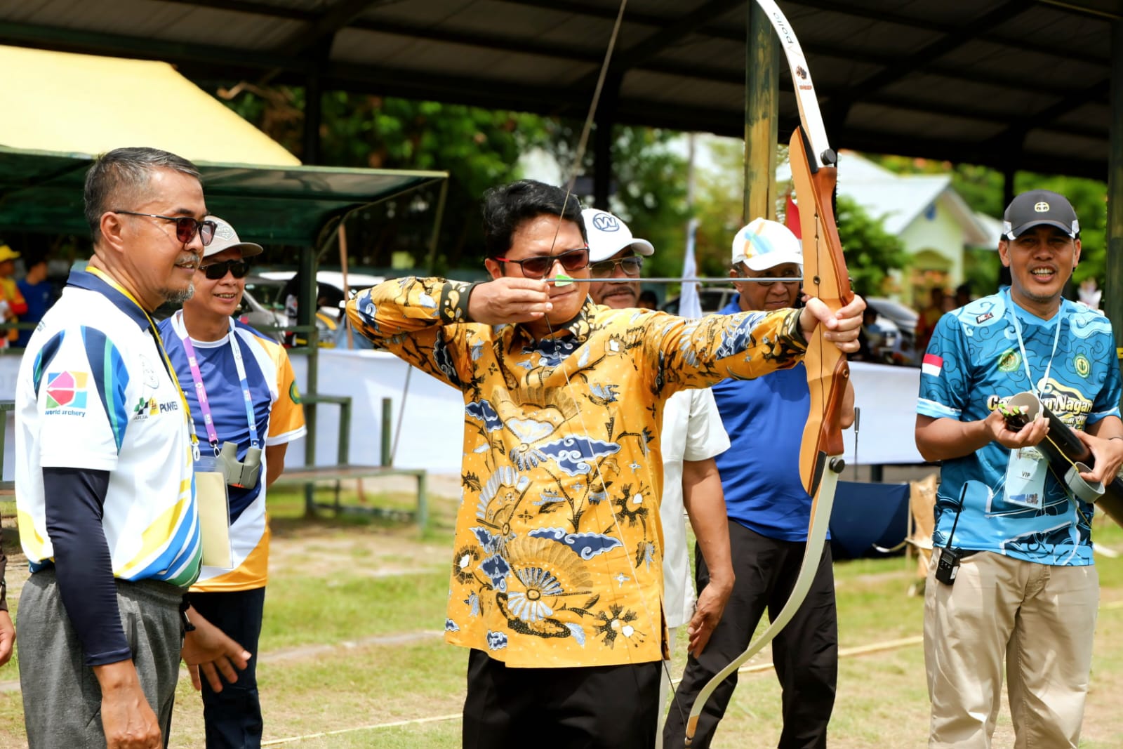 Pj Sekda Membuka Caruban Nagari Archery Open Tournament 2024