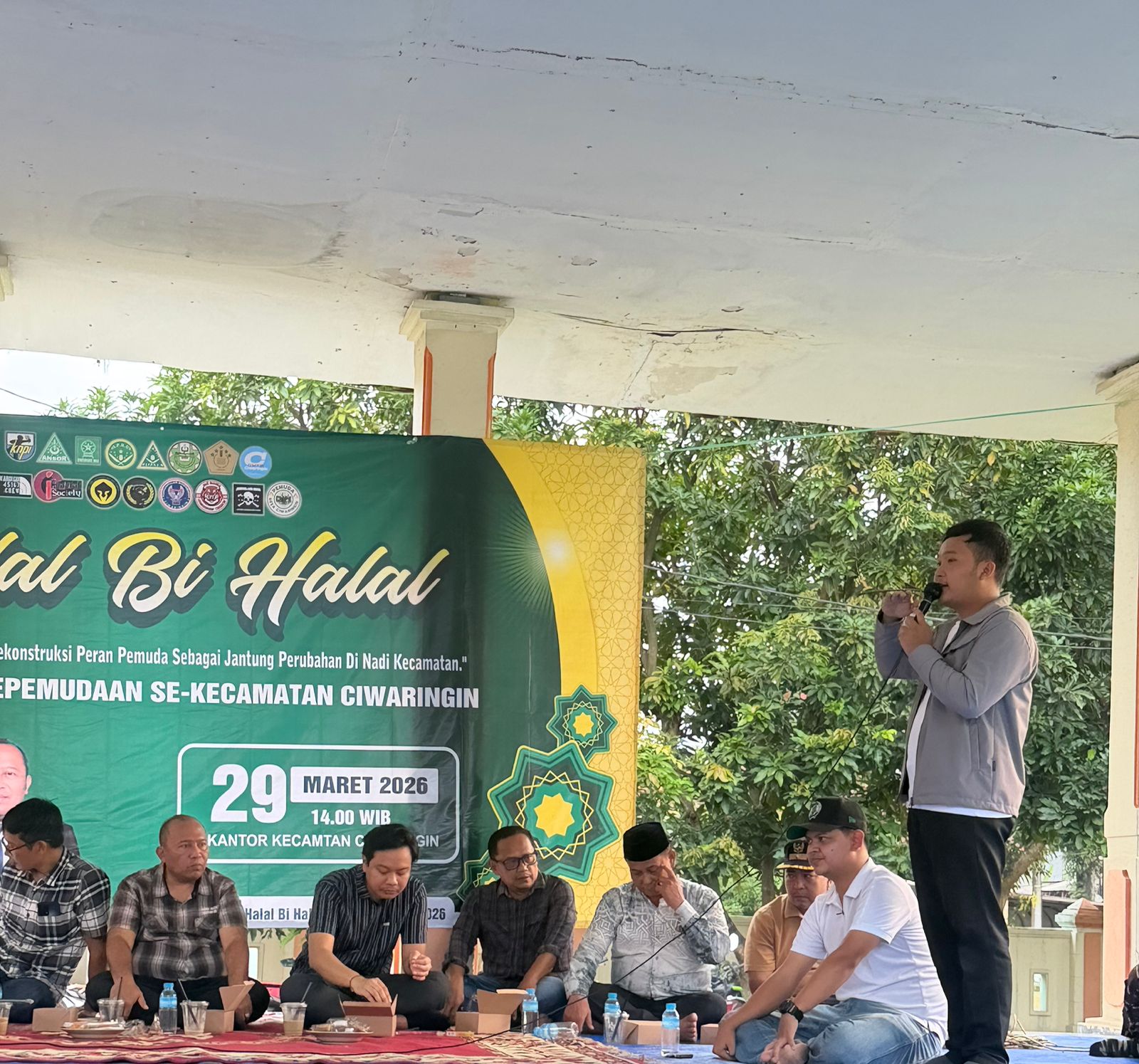 Mempererat Silaturahmi, KNPI dan 18 OKP Ciwaringin Gelar Halal Bihalal