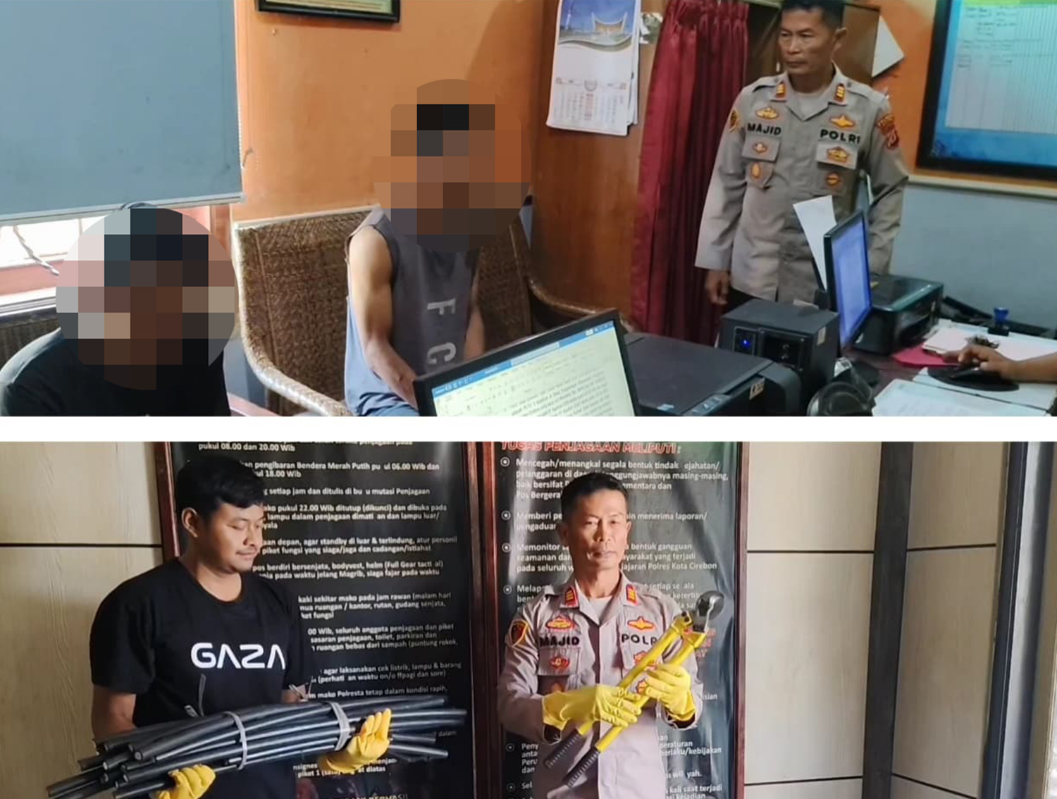 Curi Kabel PLN Sepanjang 1 Kilometer, Empat Warga Cirtim Ditangkap Polisi